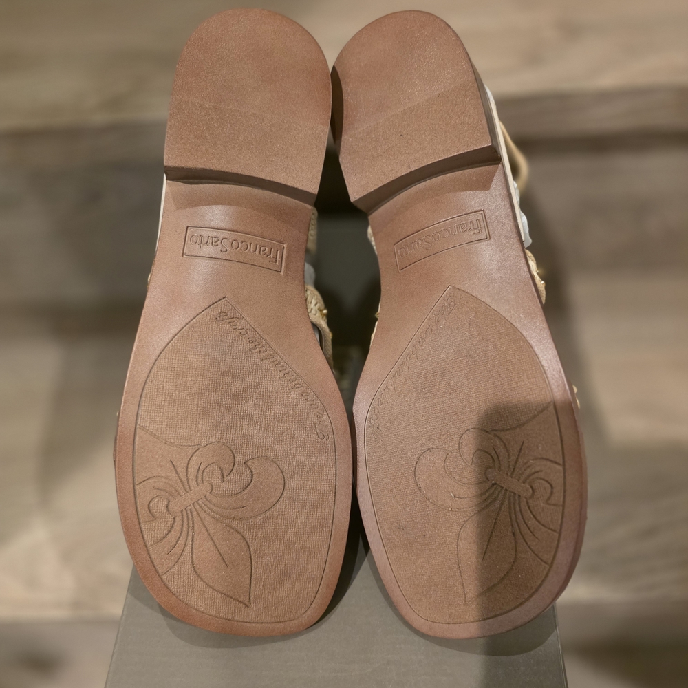 Franco Sarto Ina 2 Sandals in Natural Raffia - Picture 9 of 10